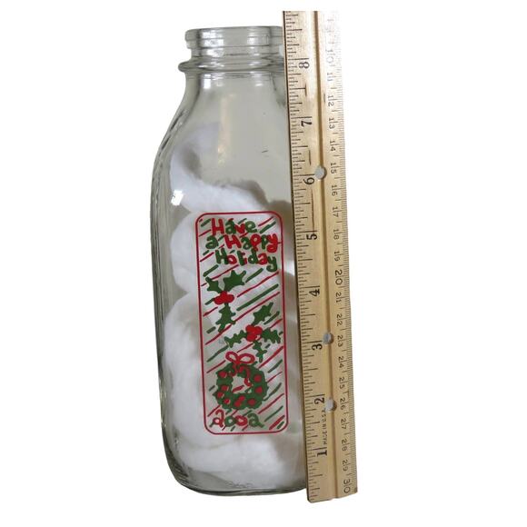 Eggnog Milk Bottle 2002 Christmas Collectible Longmont Colorado Special Edition - Picture 7 of 9
